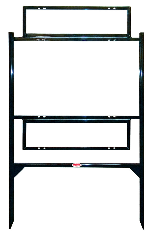 Angle Iron Frame w Two Rider Inserts, 18h x 30w, Black
